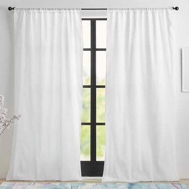 Fairy Light Sheer Curtain Panel, 84", White - Image 1