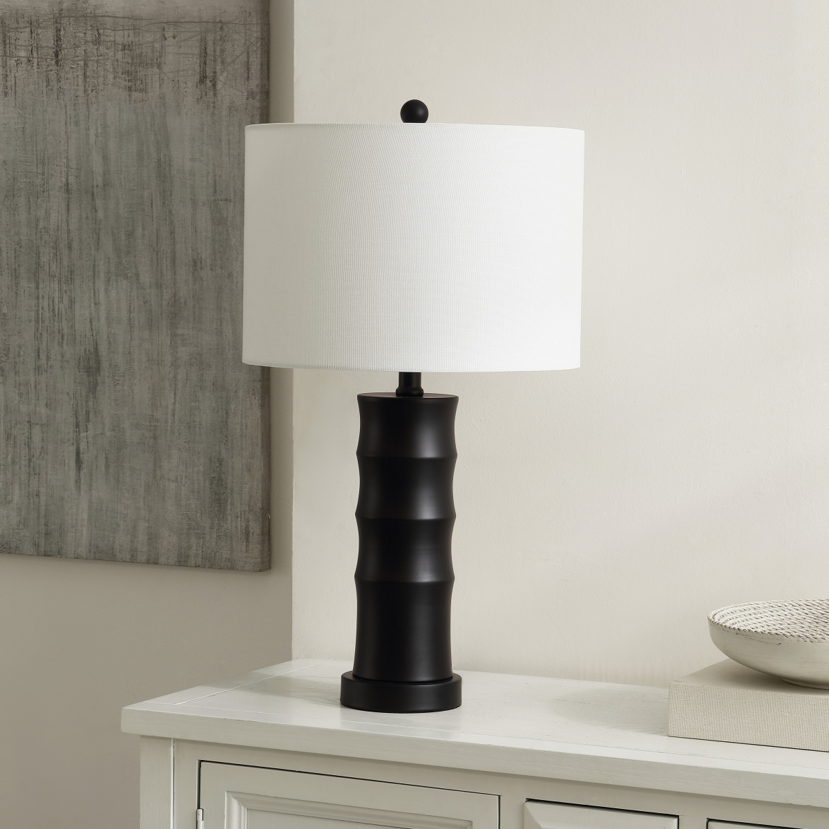Zamora 23.5 Inch Table Lamp - Black - Safavieh - Image 1