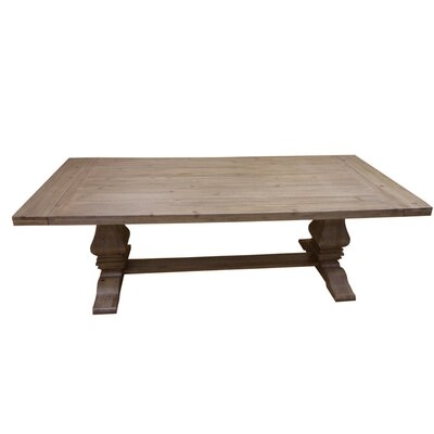 Bewdley Extendable Pine Solid Wood Trestle Dining Table - Image 1
