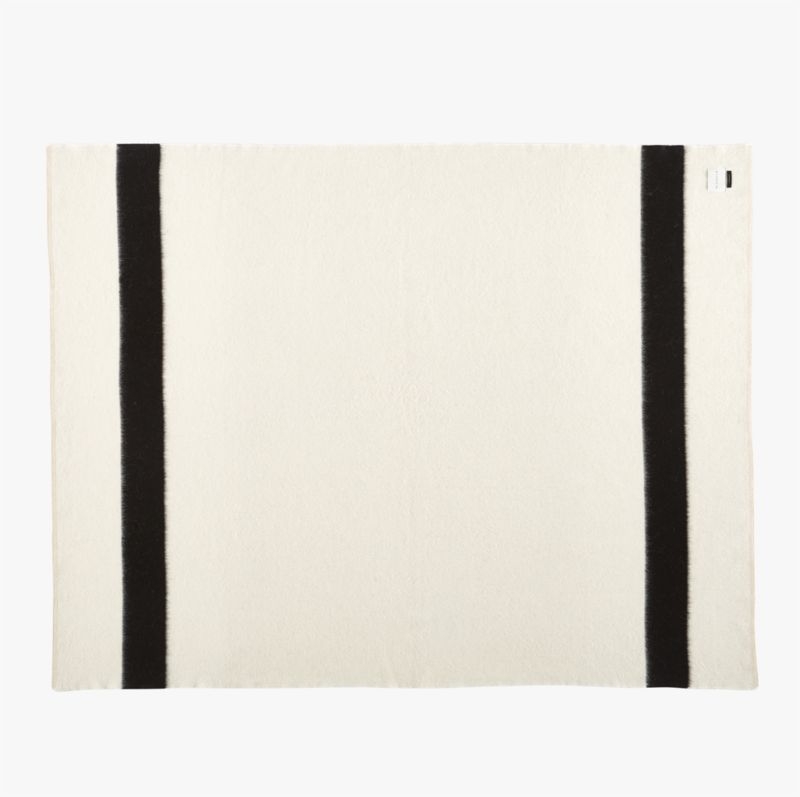 Siempre Recycled Ivory and Black Throw - Image 3