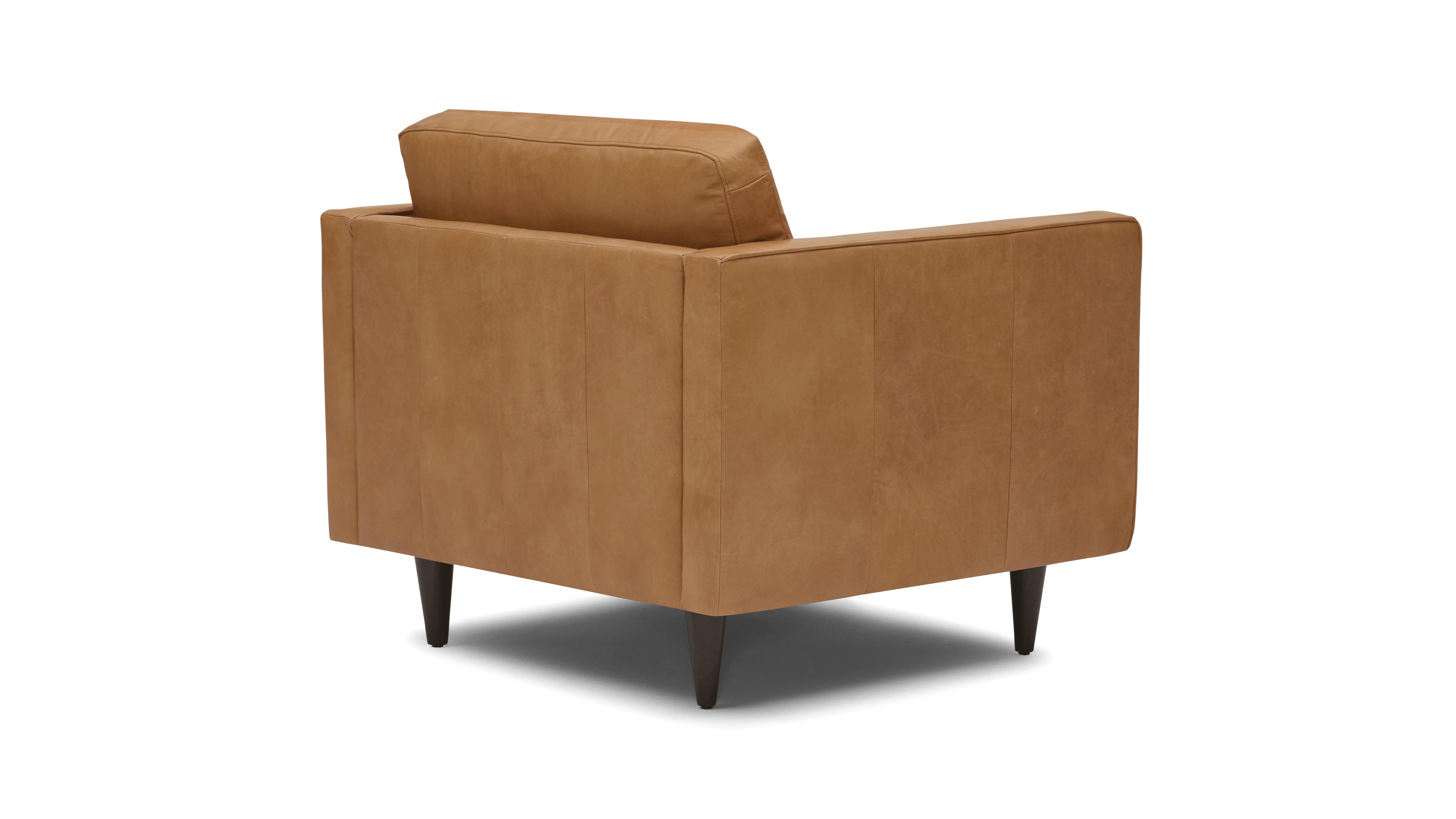 Brown Briar Mid Century Modern Leather Chair - Santiago Camel - Mocha - Image 3