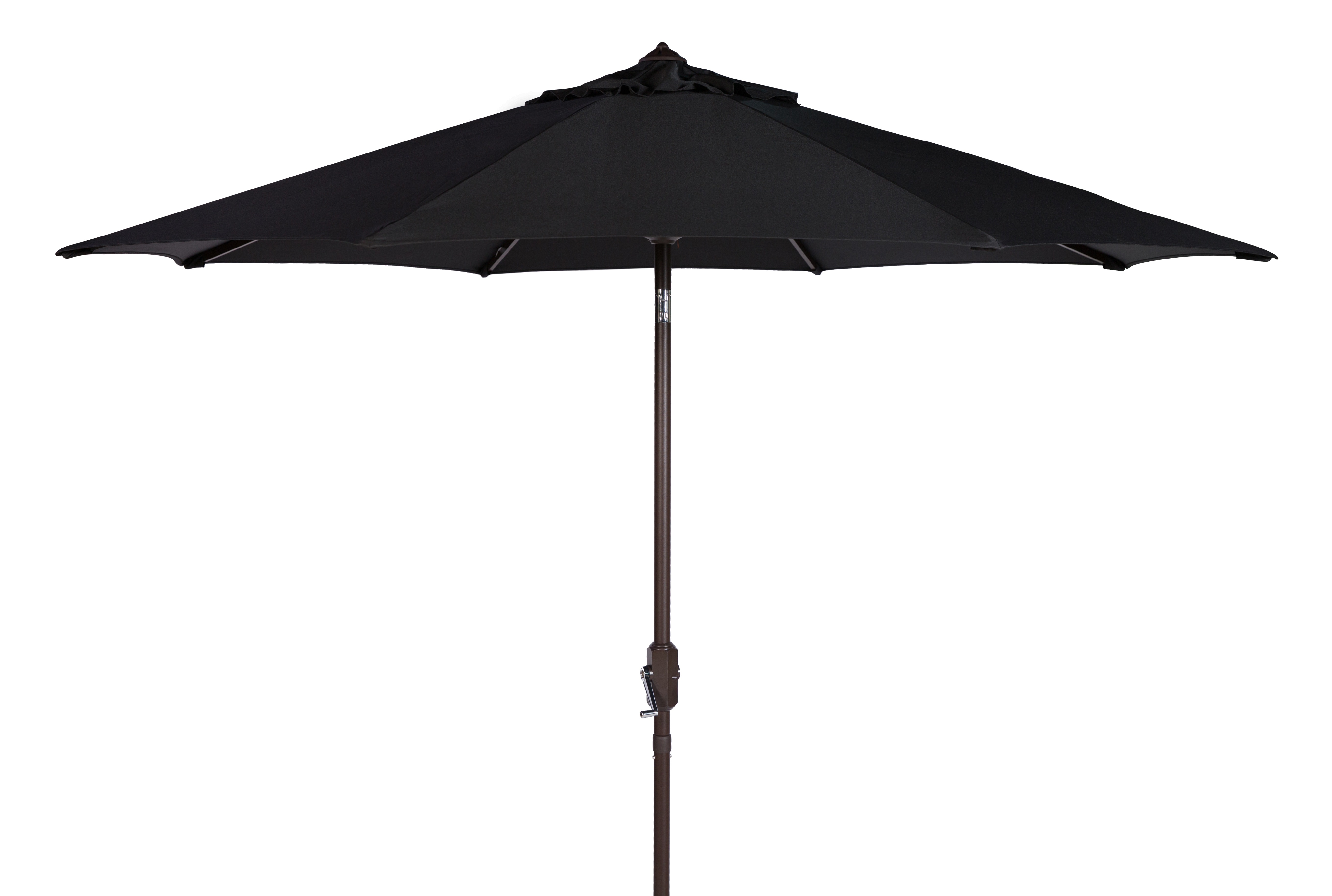 Uv Resistant Ortega 9 Ft Auto Tilt Crank Umbrella - Black - Arlo Home - Image 0