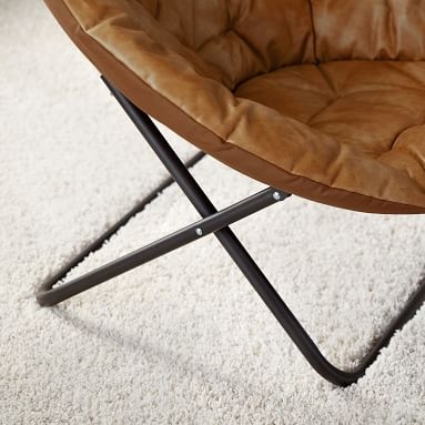 Hang-A-Round Chair, Faux Leather Caramel - Image 2