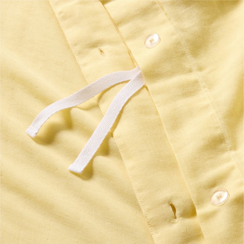 Supersoft Gauze Organic Cotton Lemon Sorbet Twin XL Duvet Cover - Image 2