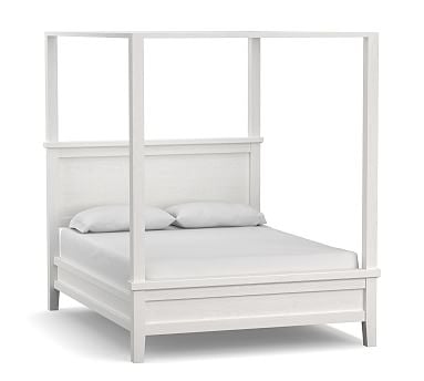 Farmhouse Canopy Bed, Queen, Montauk White - Image 0