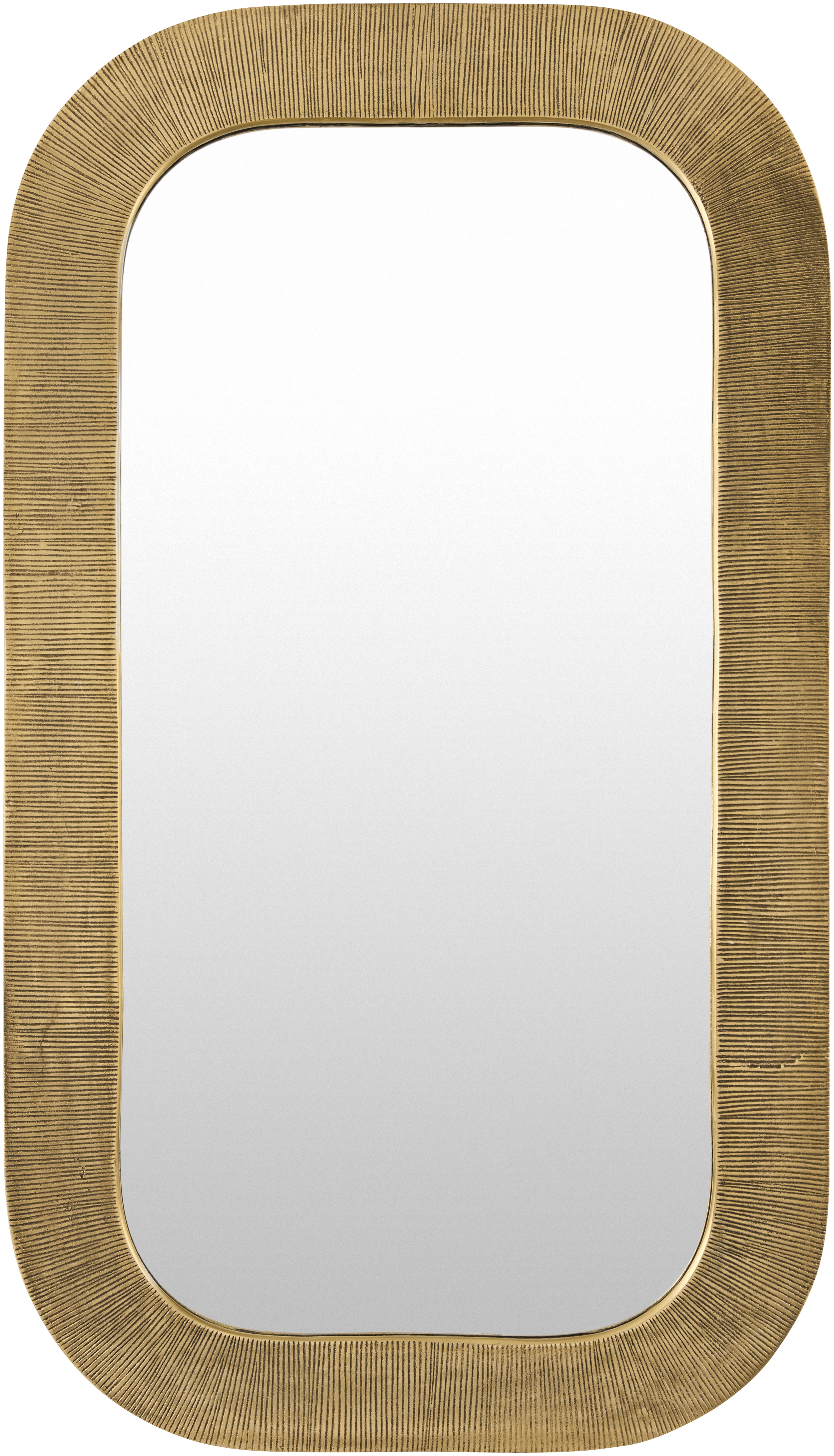 Enya Gold 46"H x 26"W x 1"D Accent Mirror - Image 0