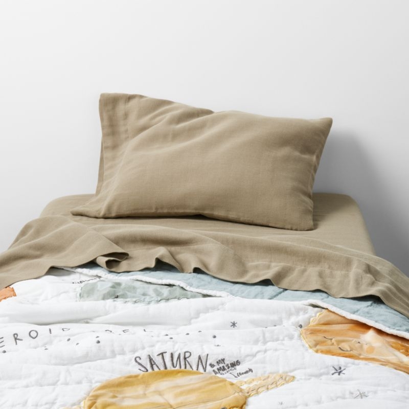 Outer Space Organic Cotton Baby Crib Quilt - Image 3