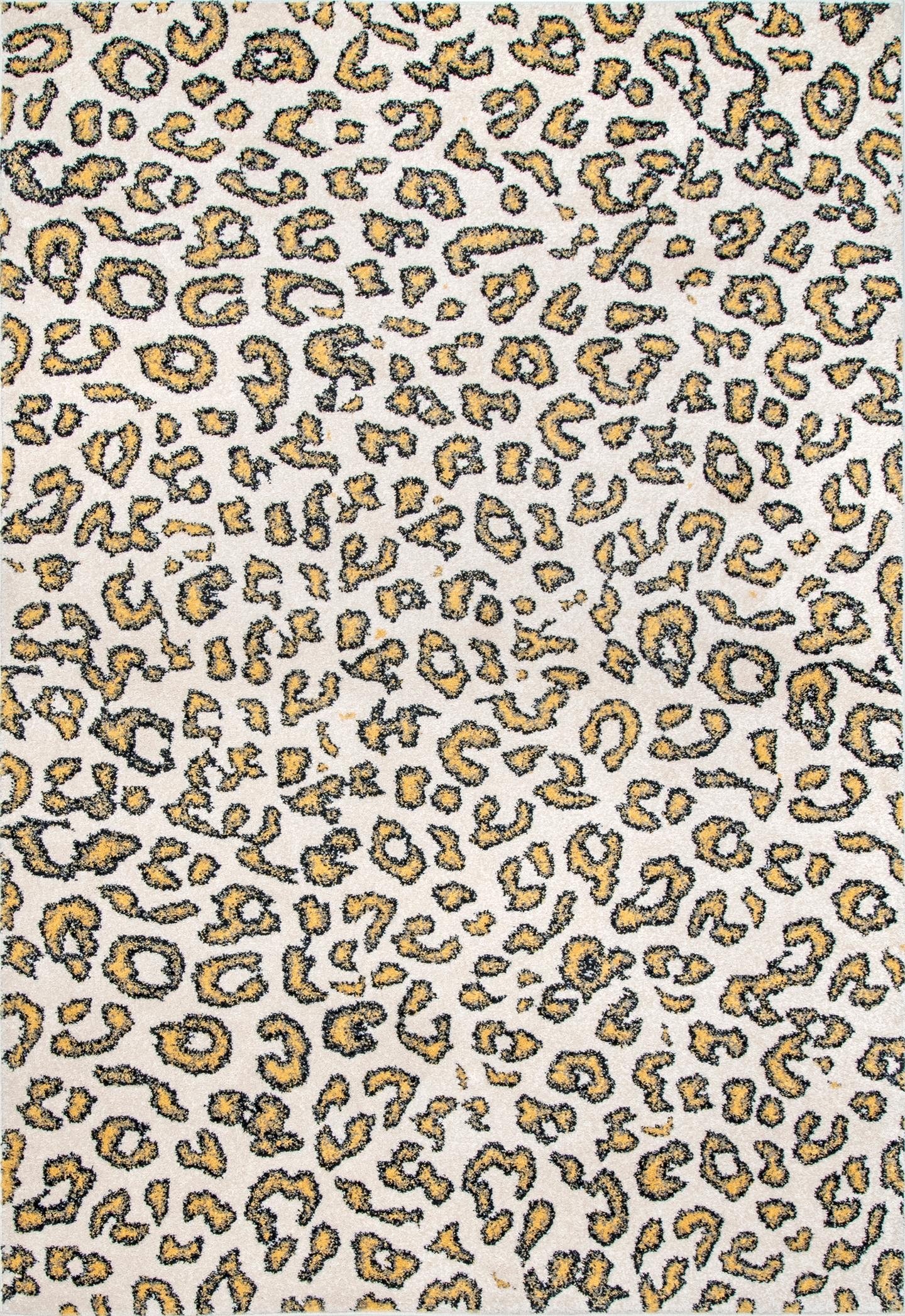 Leopard Print Area Rug - Image 1