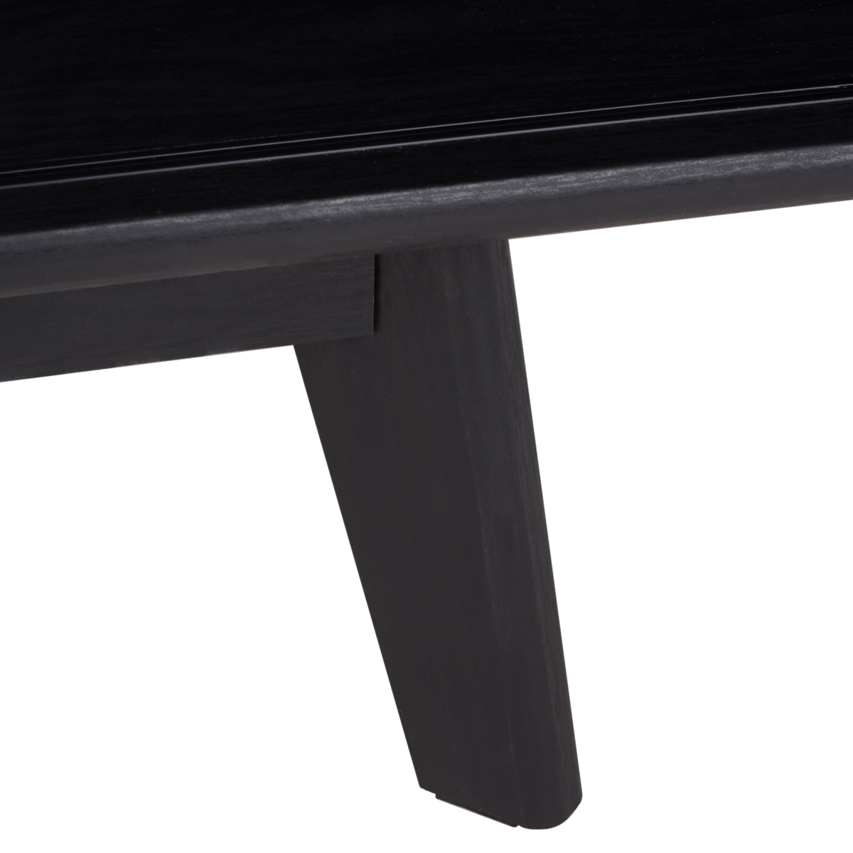 Aurelio 1 Shelf Media Stand - Black - Safavieh - Image 4