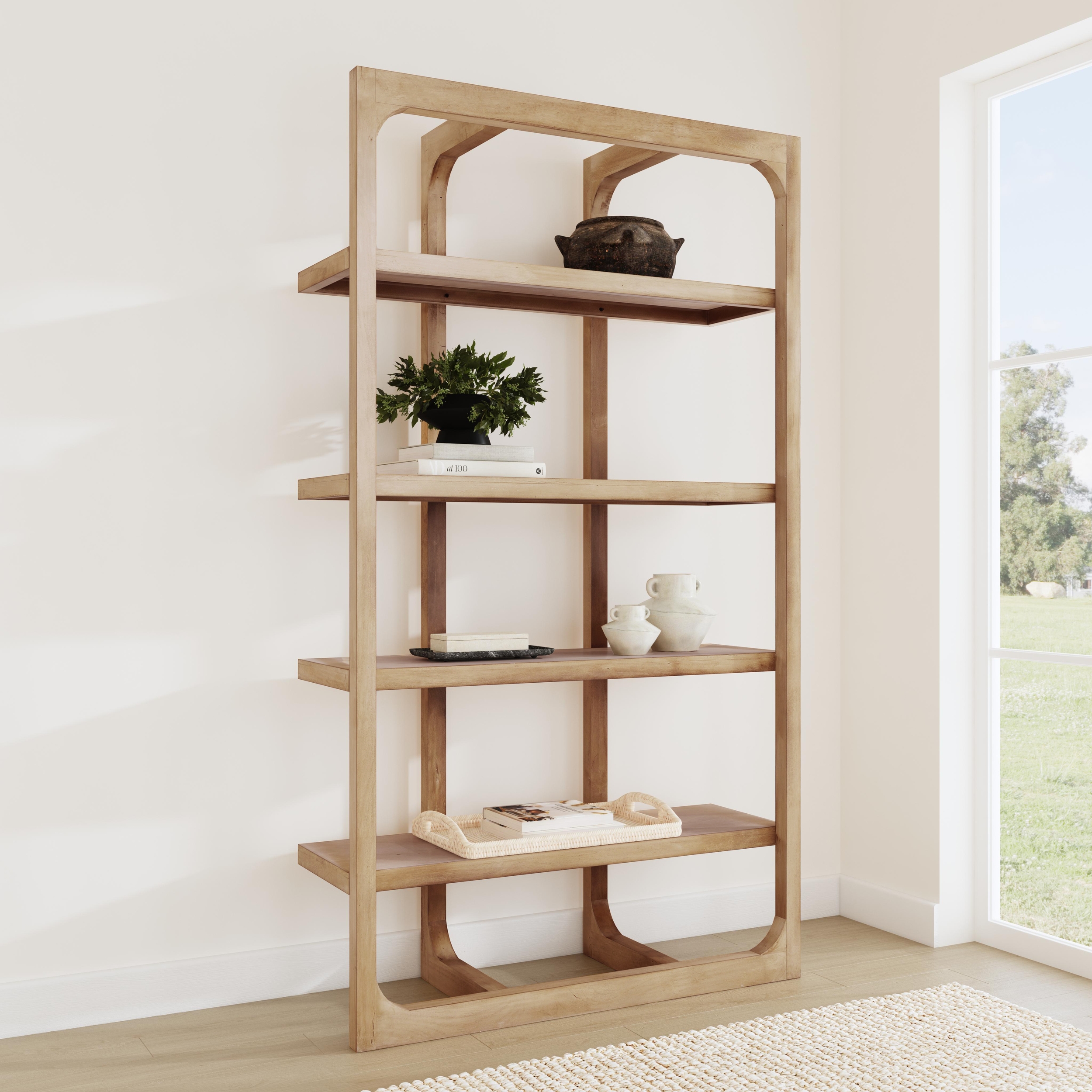 Gordon 86" Bookcase Natural - Image 7