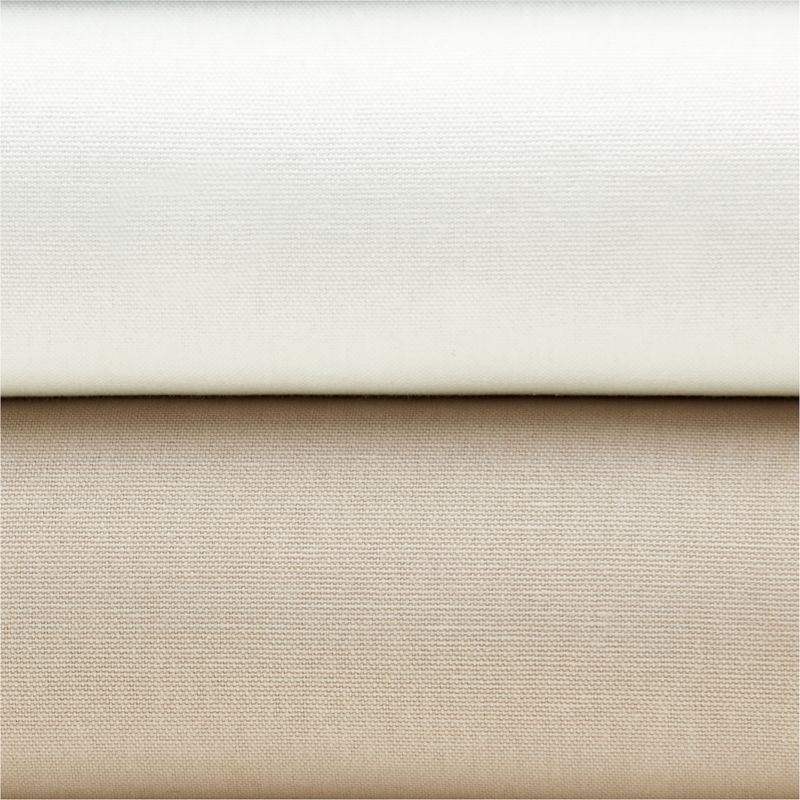 Organic Cotton Natural Taupe Window Curtain Panel 52"x84" - Image 6