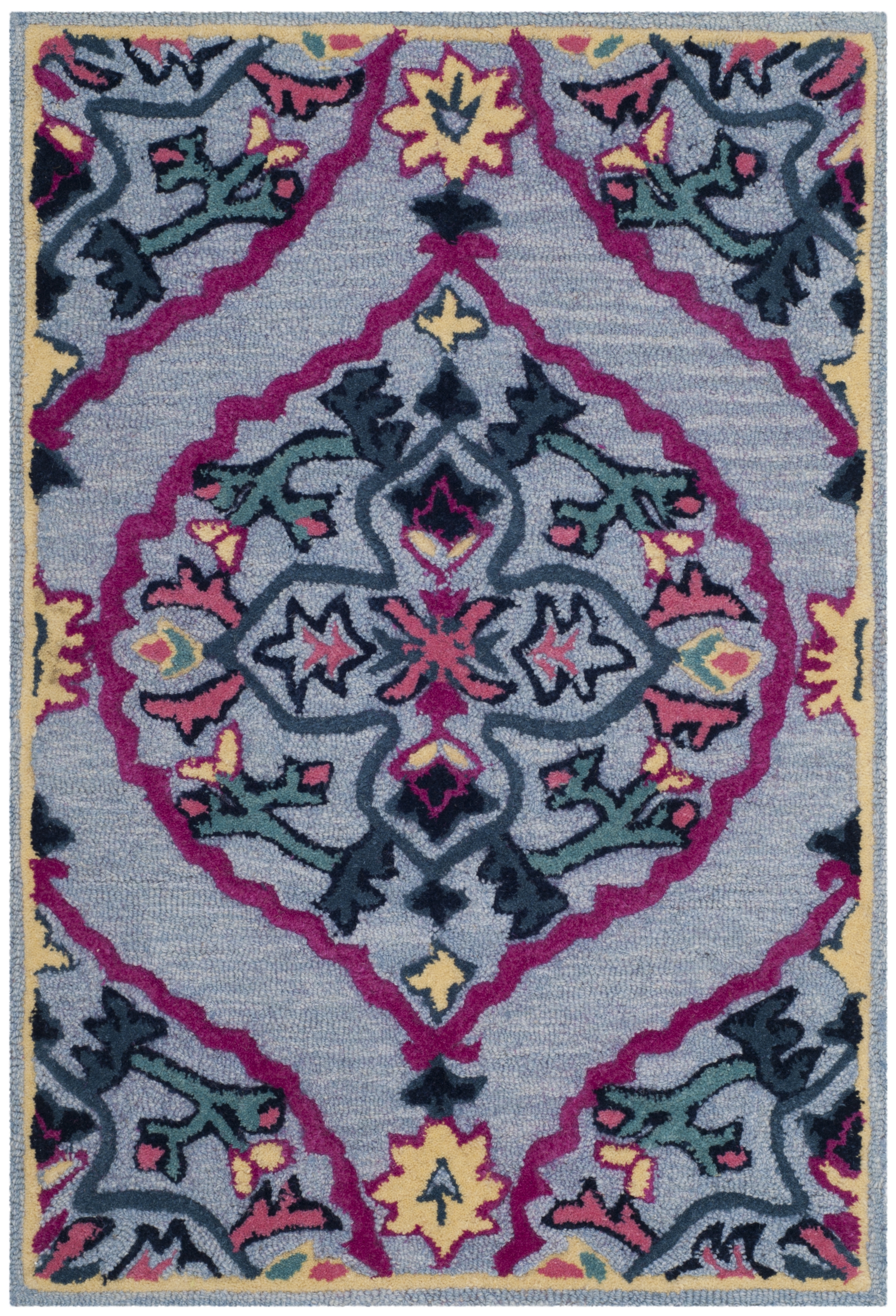 Arlo Home Hand Tufted Area Rug, BLG605G, Blue/Multi,  2' X 3' - Image 0