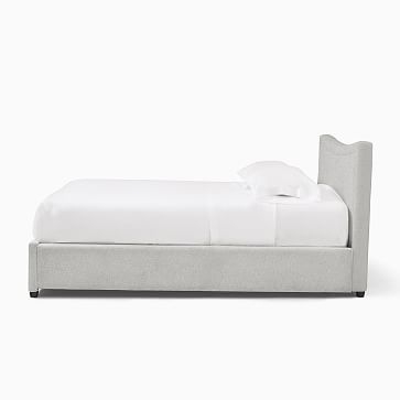 Myla Vertical Tufting, Low Profile Bed, Cal King, PCL, Dove, No-Show Leg - Image 3
