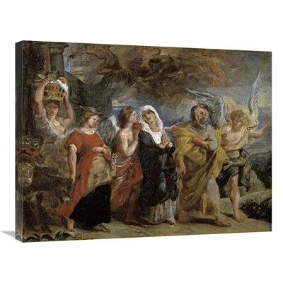 'Copy After "The Flight of Lot" By Rubens' by Eugene Delacroix Print on Canvas - Image 0
