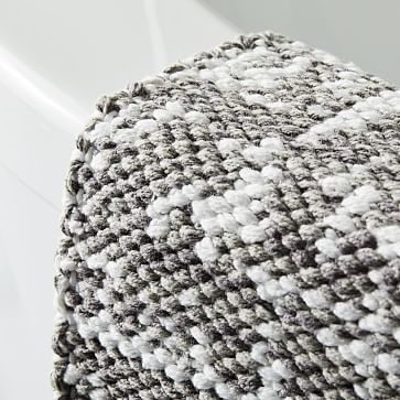 Organic Distressed Texture Bath Mat, Frost Gray, 20"x34" - Image 1