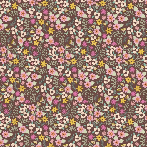 Ditsy Floral 3 by Pimlada Phuapradit - Shower Curtain Standard 71" x 74" with Liner - Image 0