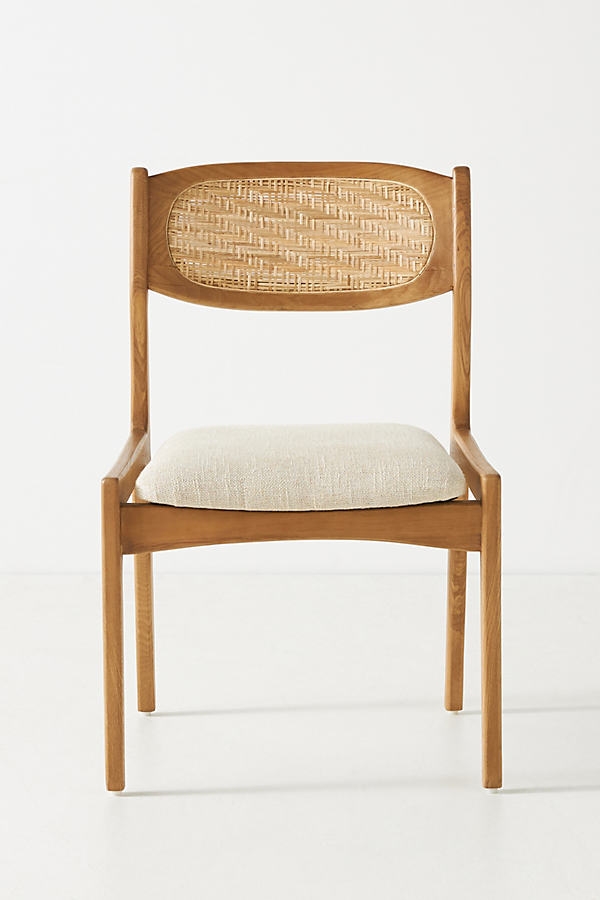 Zoey Caned Armless Dining Chair - Image 0