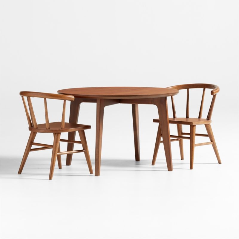 Set of 4 Anker Walnut Wood Kids Play Chair - Image 4