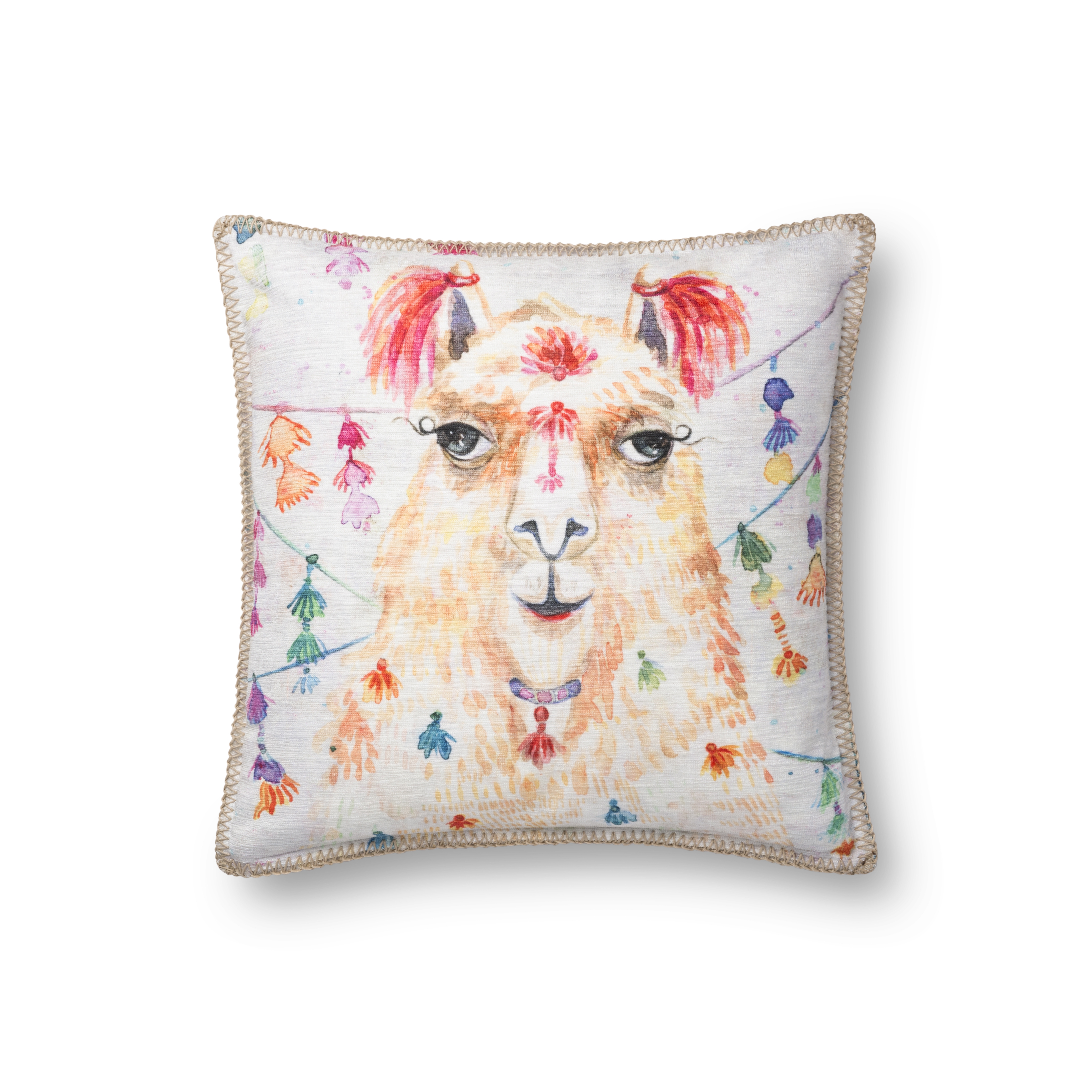 Loloi Pillows P0741 Multi 18" x 18" Cover Only - Image 0