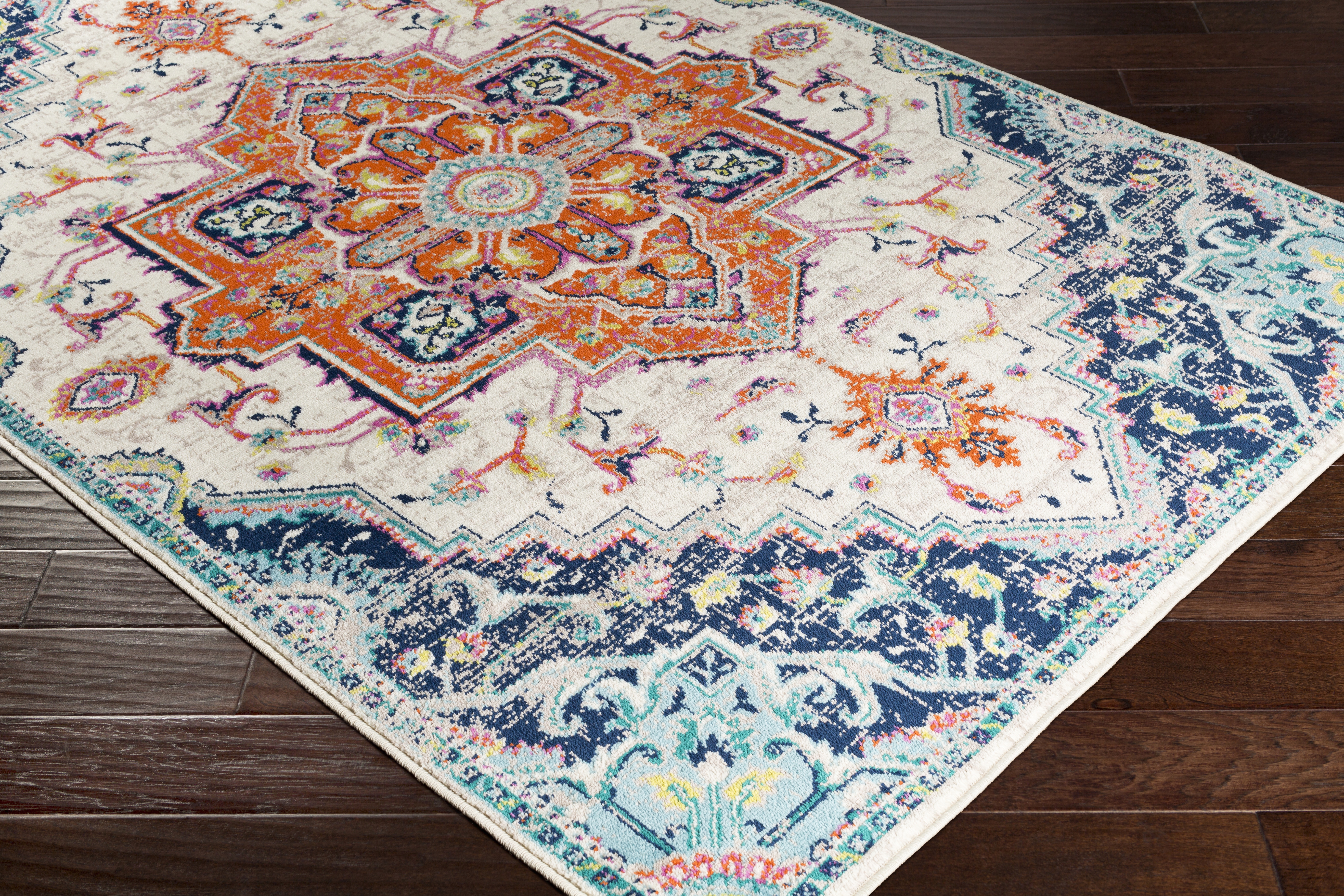 Paramount Beige Indoor 6'7" x 9'6" Machine Woven Rug - Image 7