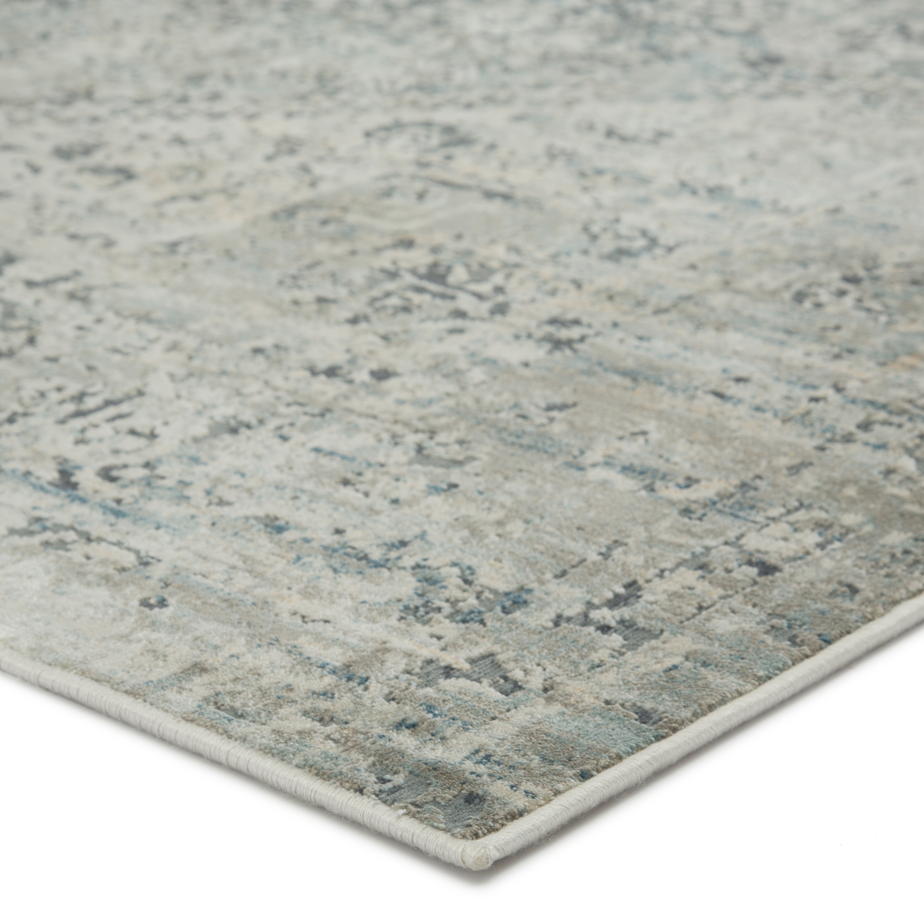 Kiev Medallion Gray/ Ivory Runner Rug (2'8"X8') - Image 1