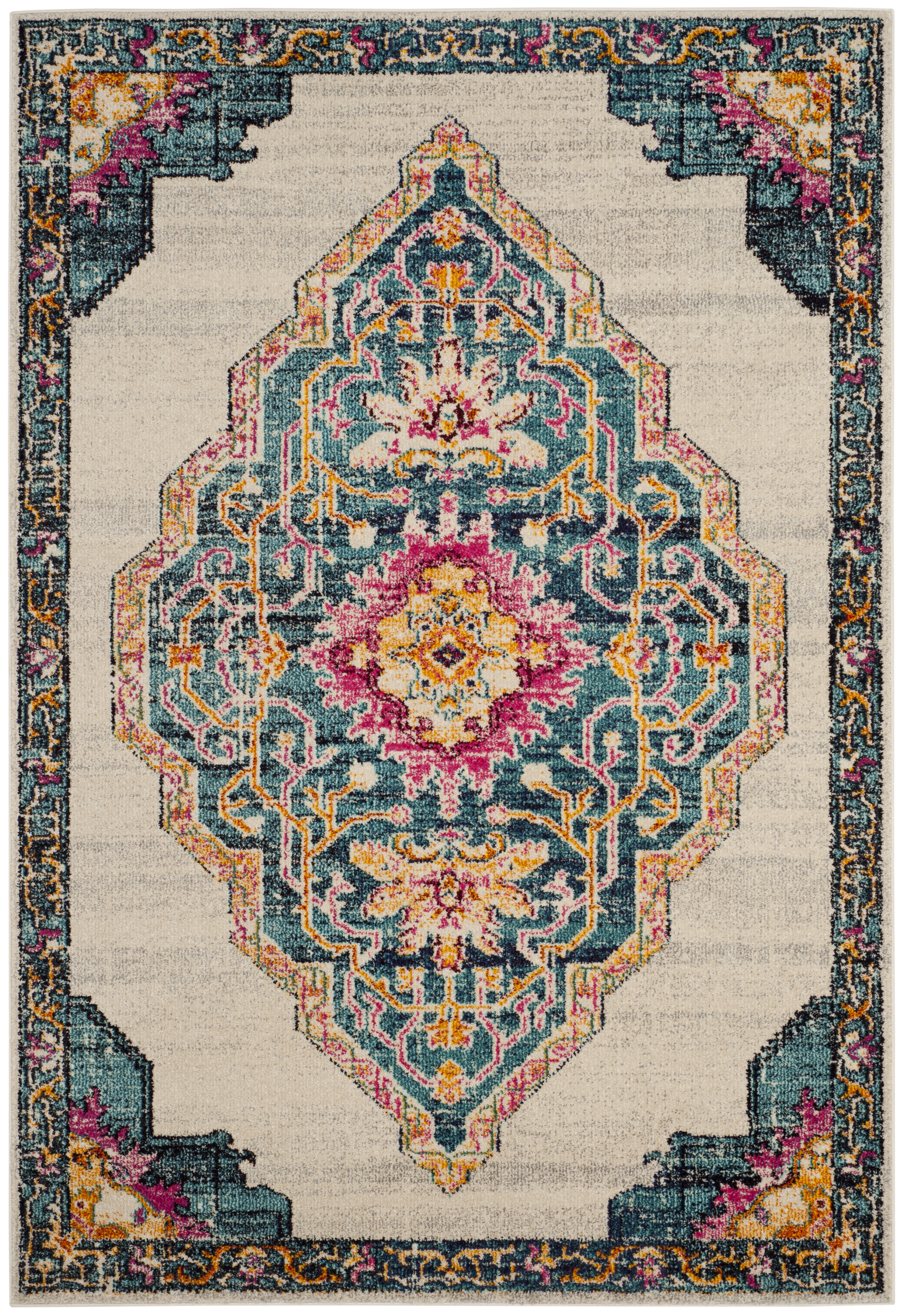 Arlo Home Woven Area Rug, MNC254F, Multi,  5' 1" X 7' 7" - Image 0