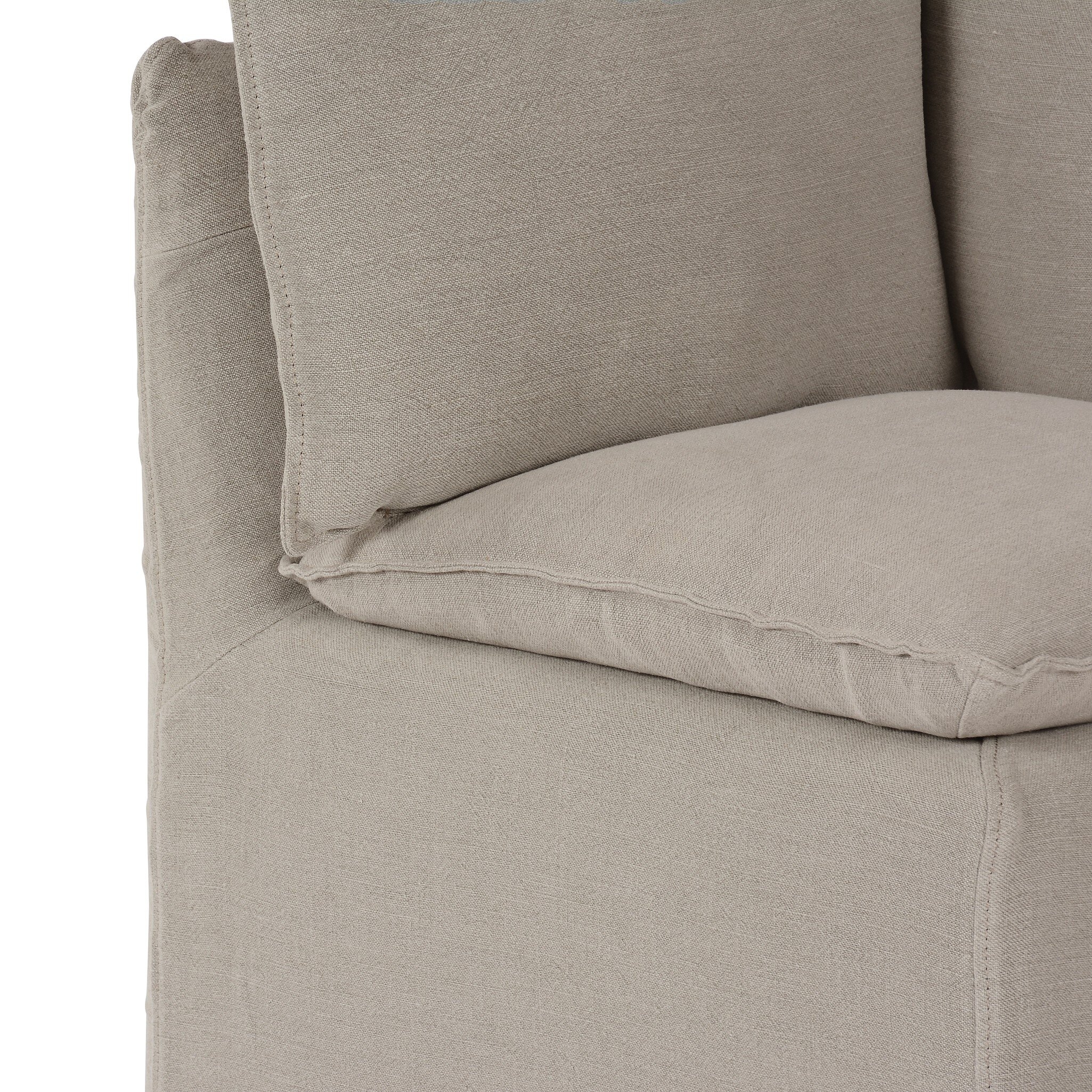 Build Your Own: Andre Slipcover Dining Banquette - Broadway Stone - Image 3