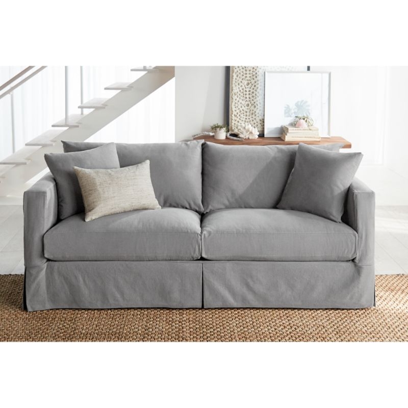 Willow Modern Slipcovered Queen Sleeper Sofa - Image 4