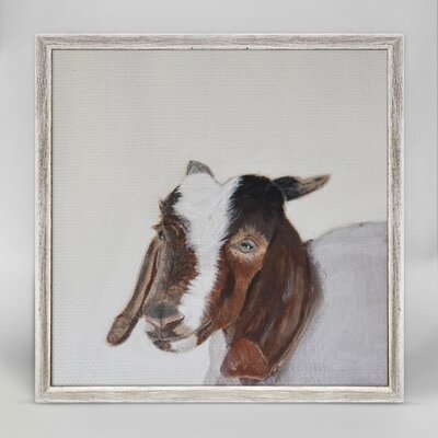 Glaucia Little Goat Portrait Mini Framed Canvas Art - Image 0
