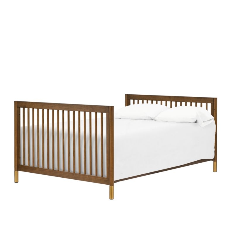 Babyletto Gelato Natural Walnut Wood 4-in-1 Convertible Baby Crib with Toddler Conversion Kit - Image 7