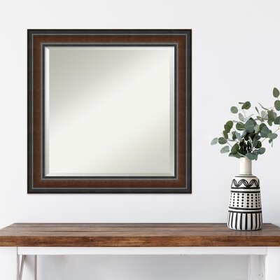 Halcott Traditional Wall mirror frame is made of solid wood molding Accent Mirror - Image 0