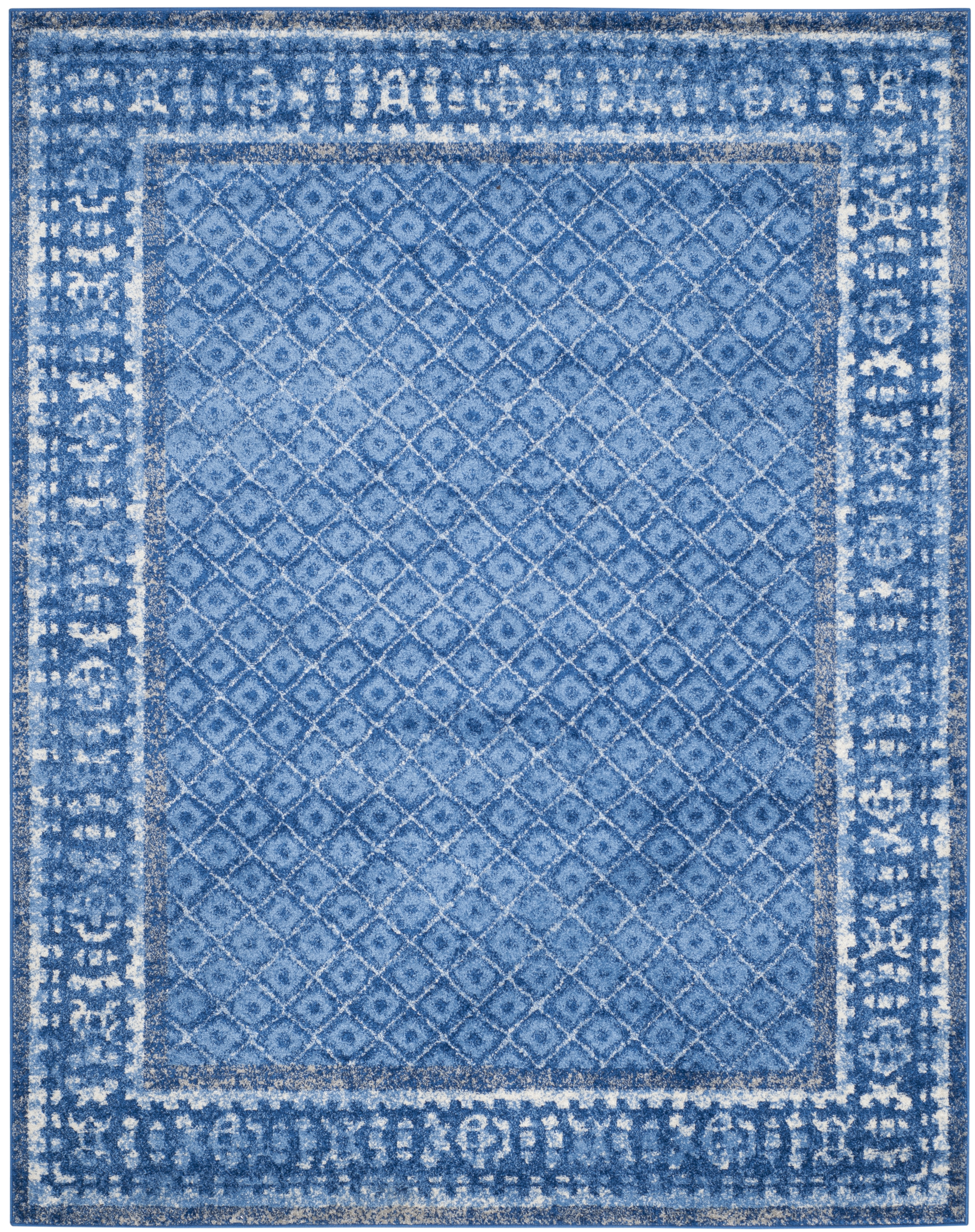 Arlo Home Woven Area Rug, ADR110F, Light Blue/Dark Blue,  9' X 12' - Image 0