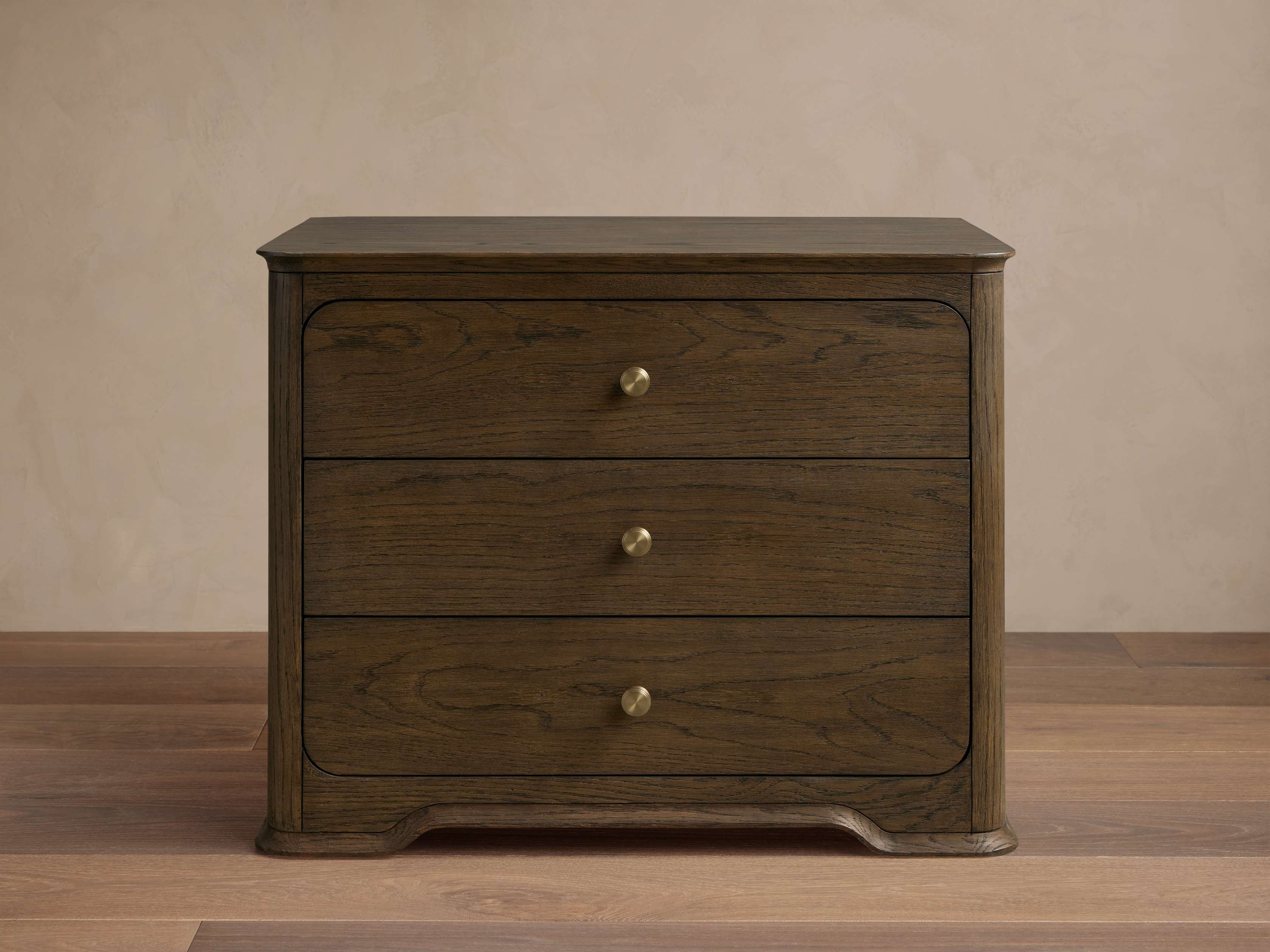 Conley Nightstand in Wood 26" Brown  Mocha  - Image 0