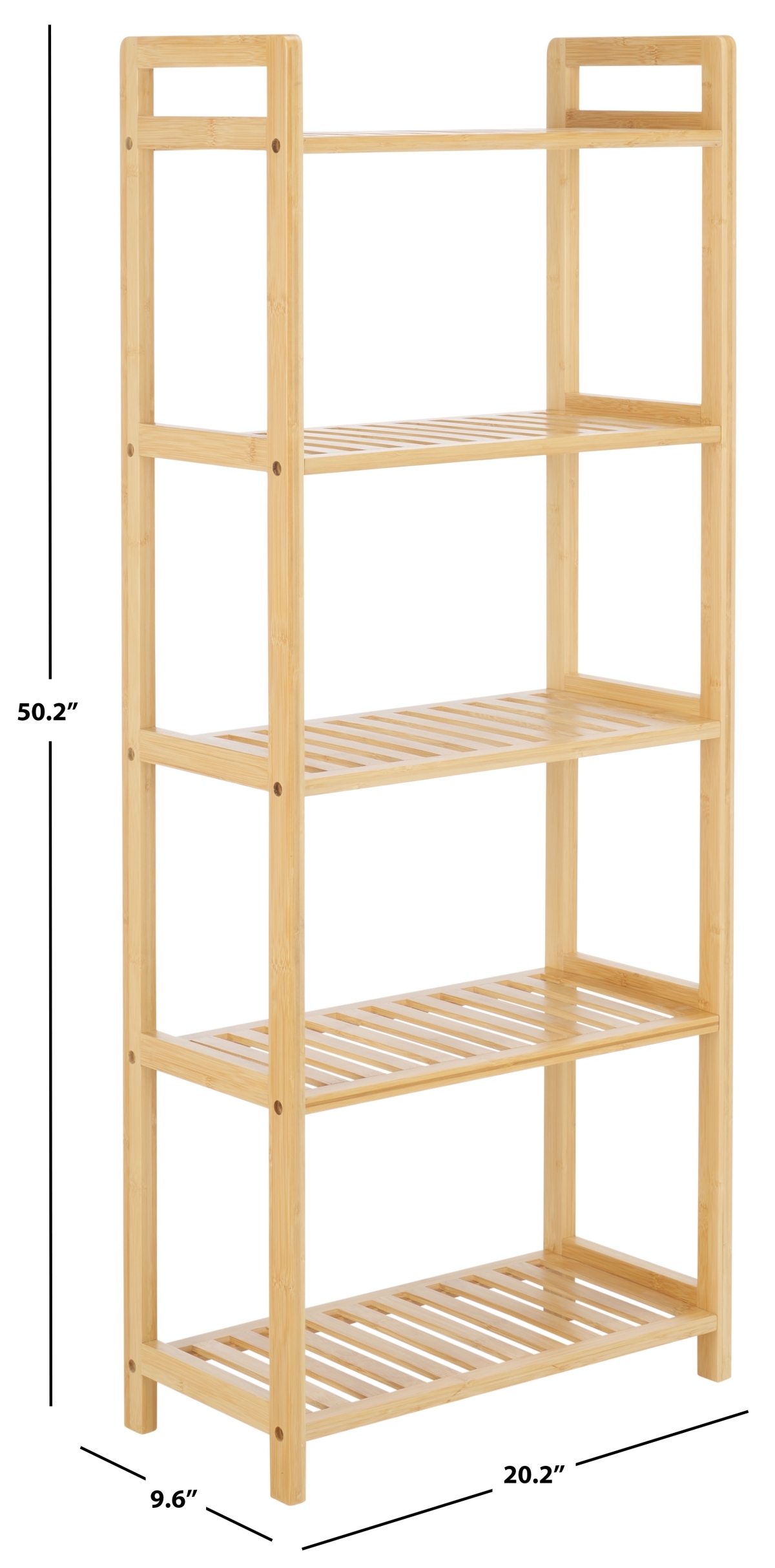 Frigga 5 Tier Shelf - Natural - Safavieh - Image 8