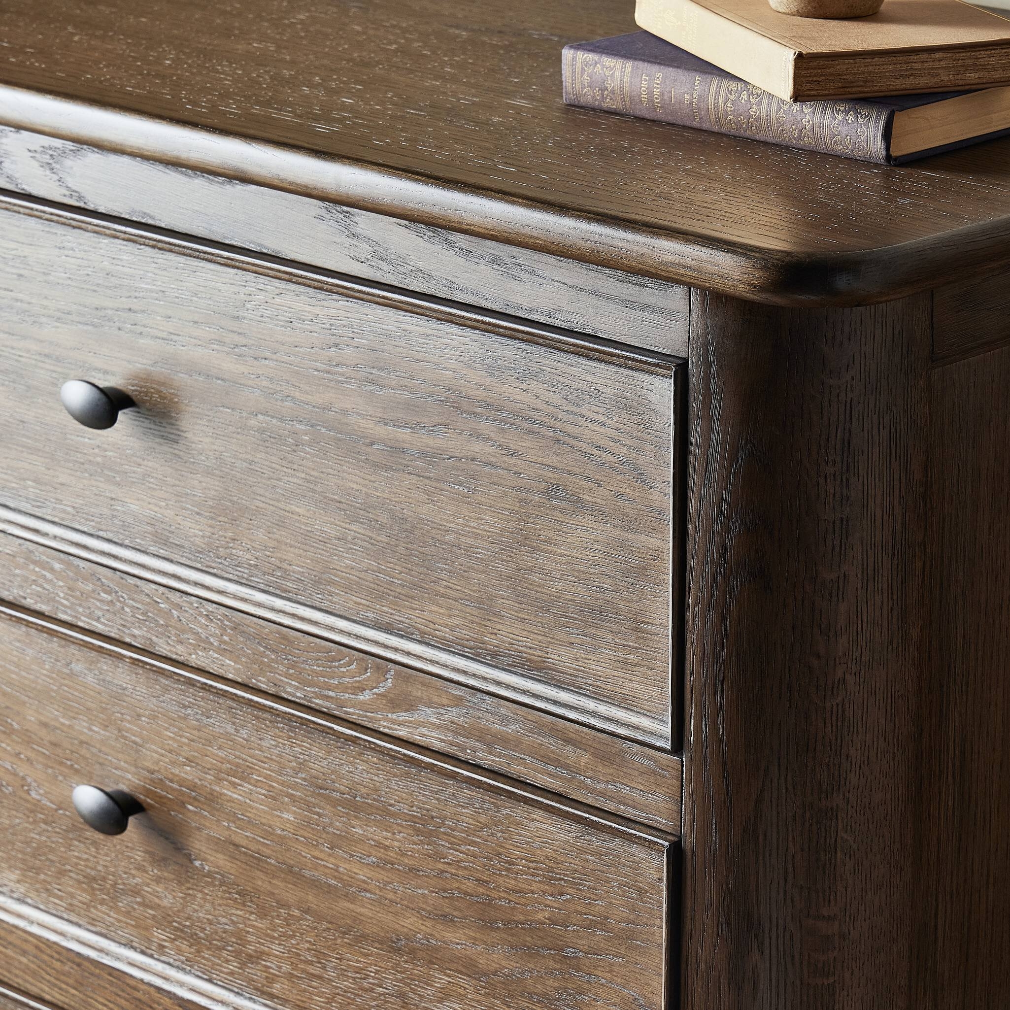 Russ Tall Dresser - Aged Oak Veneer - Image 12