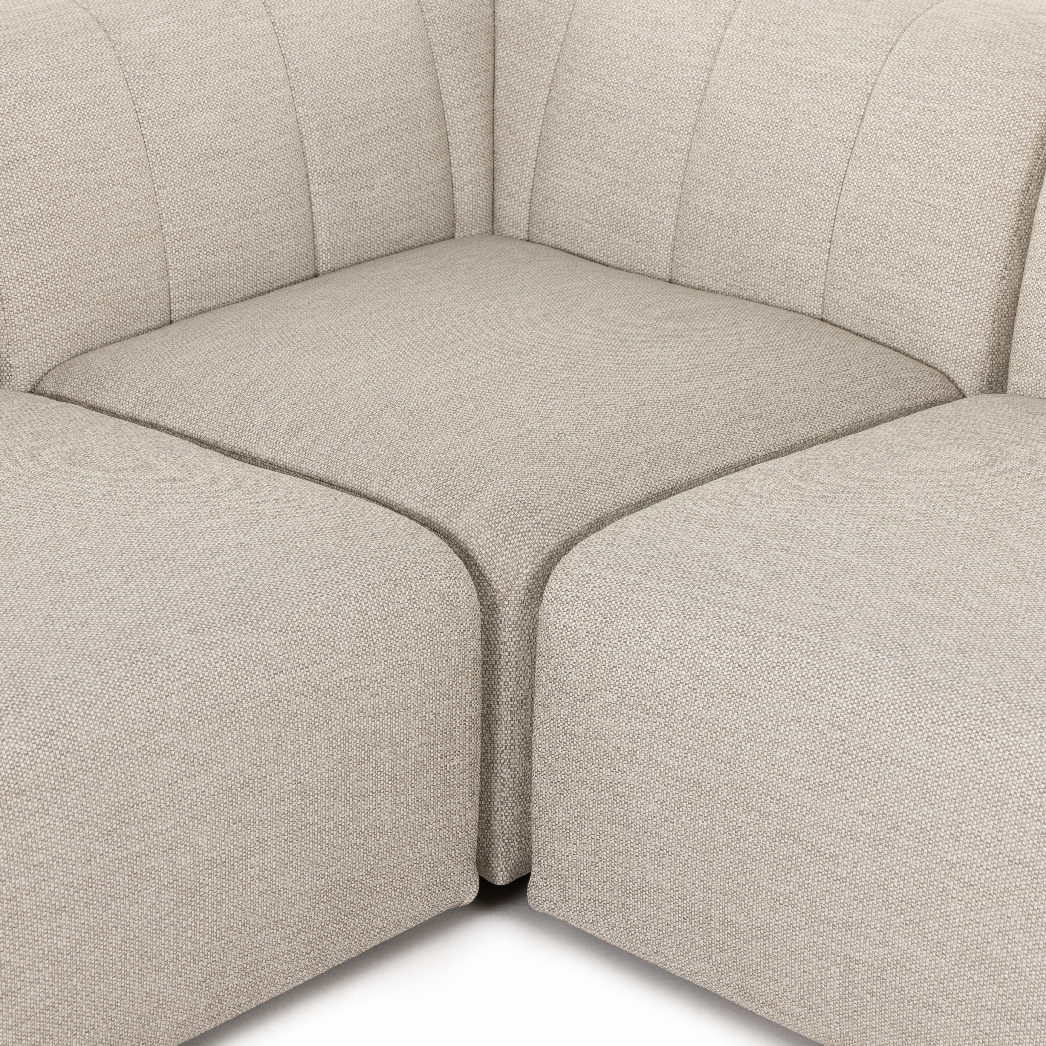 Gwen Outdoor 5 Pc Sectional-Faye Sand - Image 9