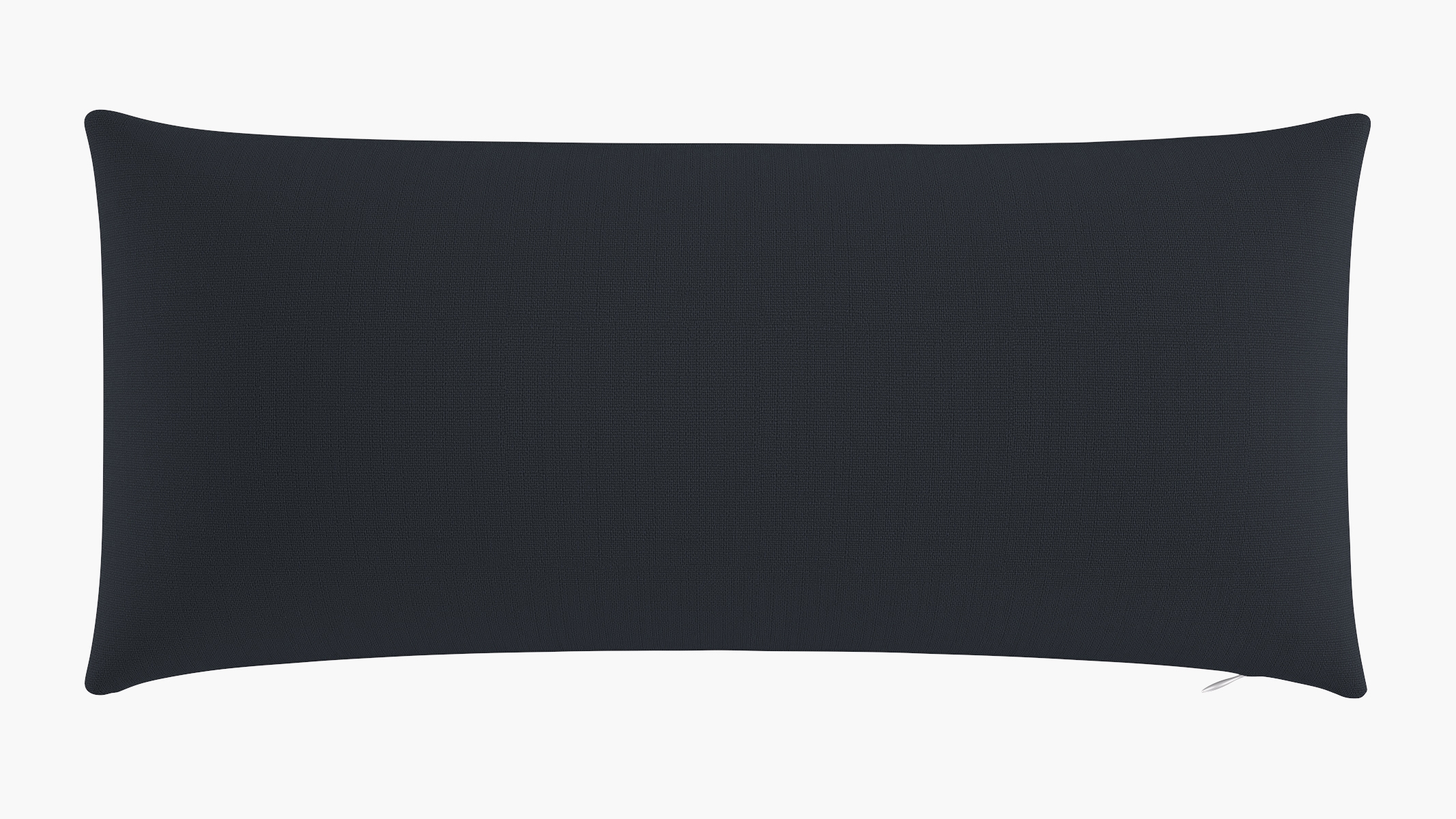 Throw Pillow 14" x 30", Navy Everyday Linen, 14" x 30" - Image 0