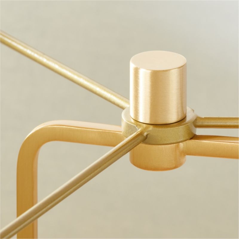 Bruna Walnut Wood and Linen Floor Lamp - Image 3
