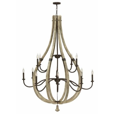 Oceane 12 - Light Candle Style Empire Chandelier - Image 0