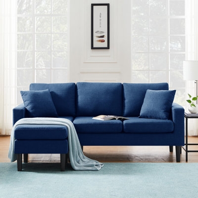 Natasa 77.16" Wide Reversible Sectional - Image 0