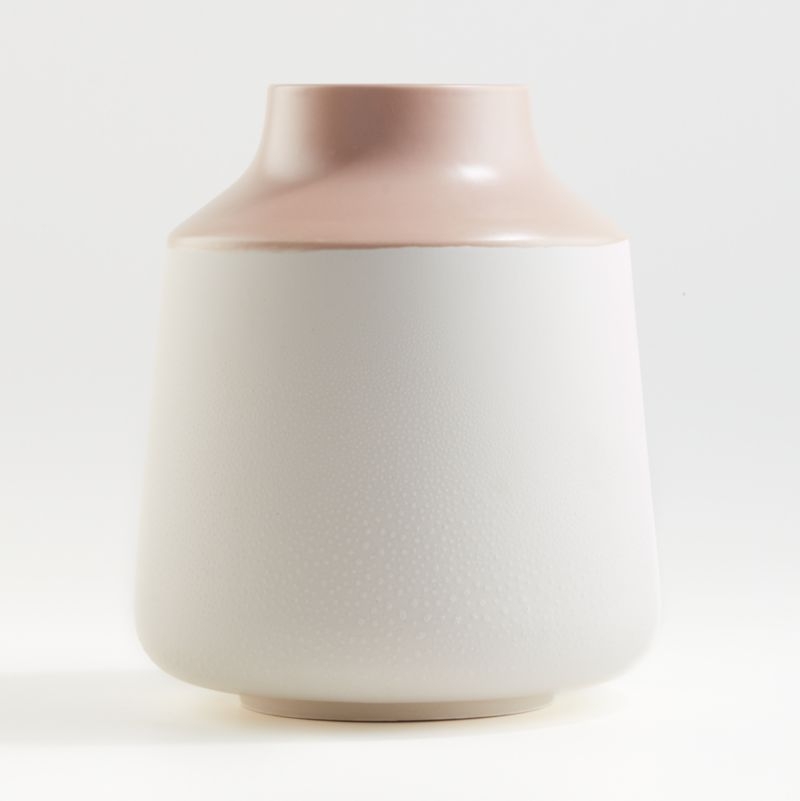 Allondra Rose and White Ceramic Vase - Image 5