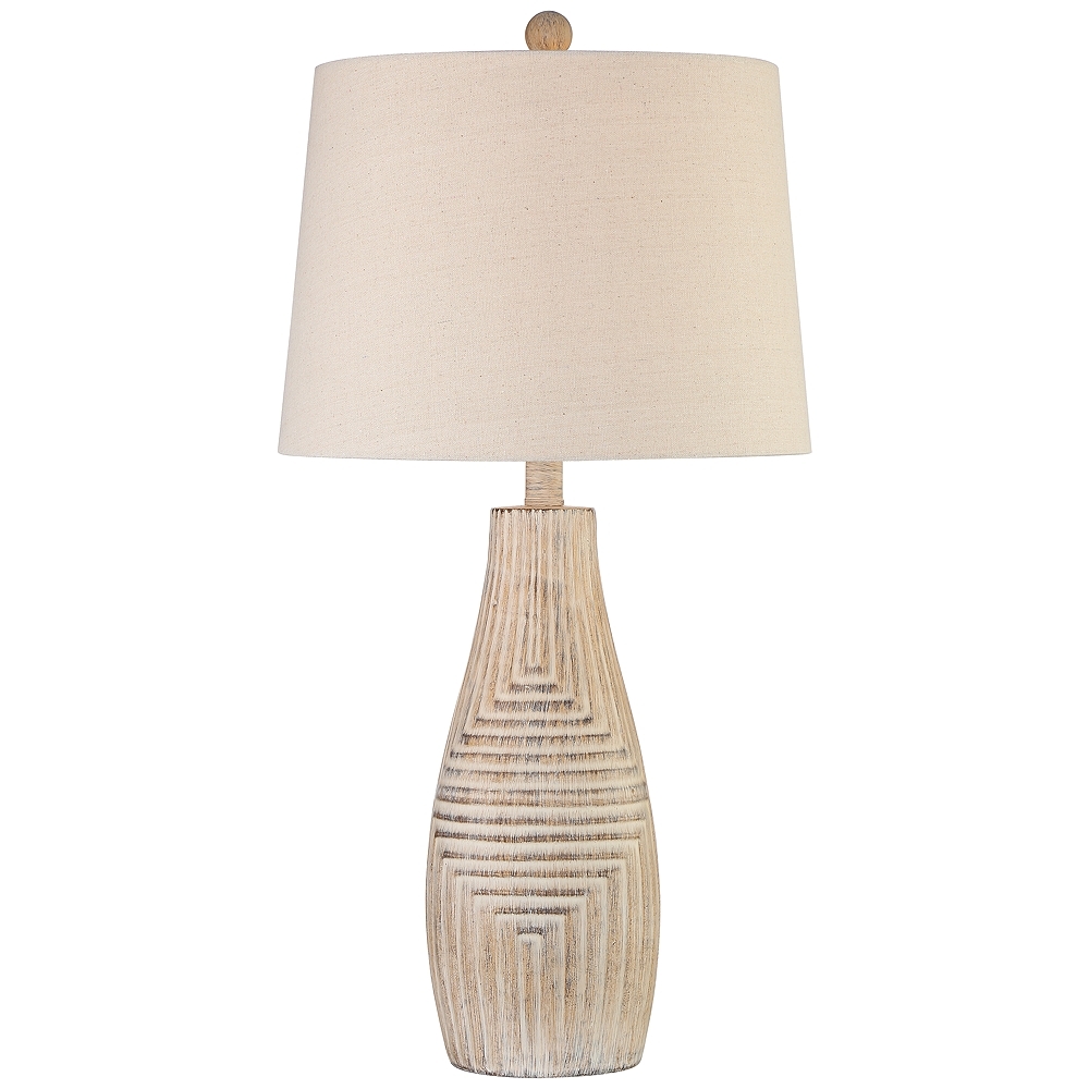 Chico Light Wood Southwest Rustic Table Lamp - Image 0