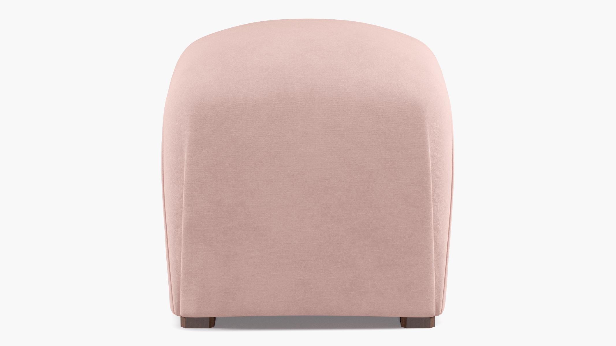 Deco Ottoman, Blush Classic Velvet - Image 0