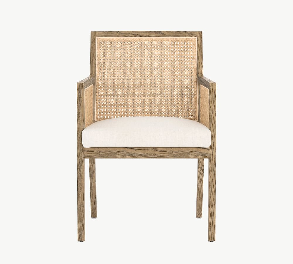 Lisbon Cane Dining Armchair, Toasted Nettlewood - Image 0