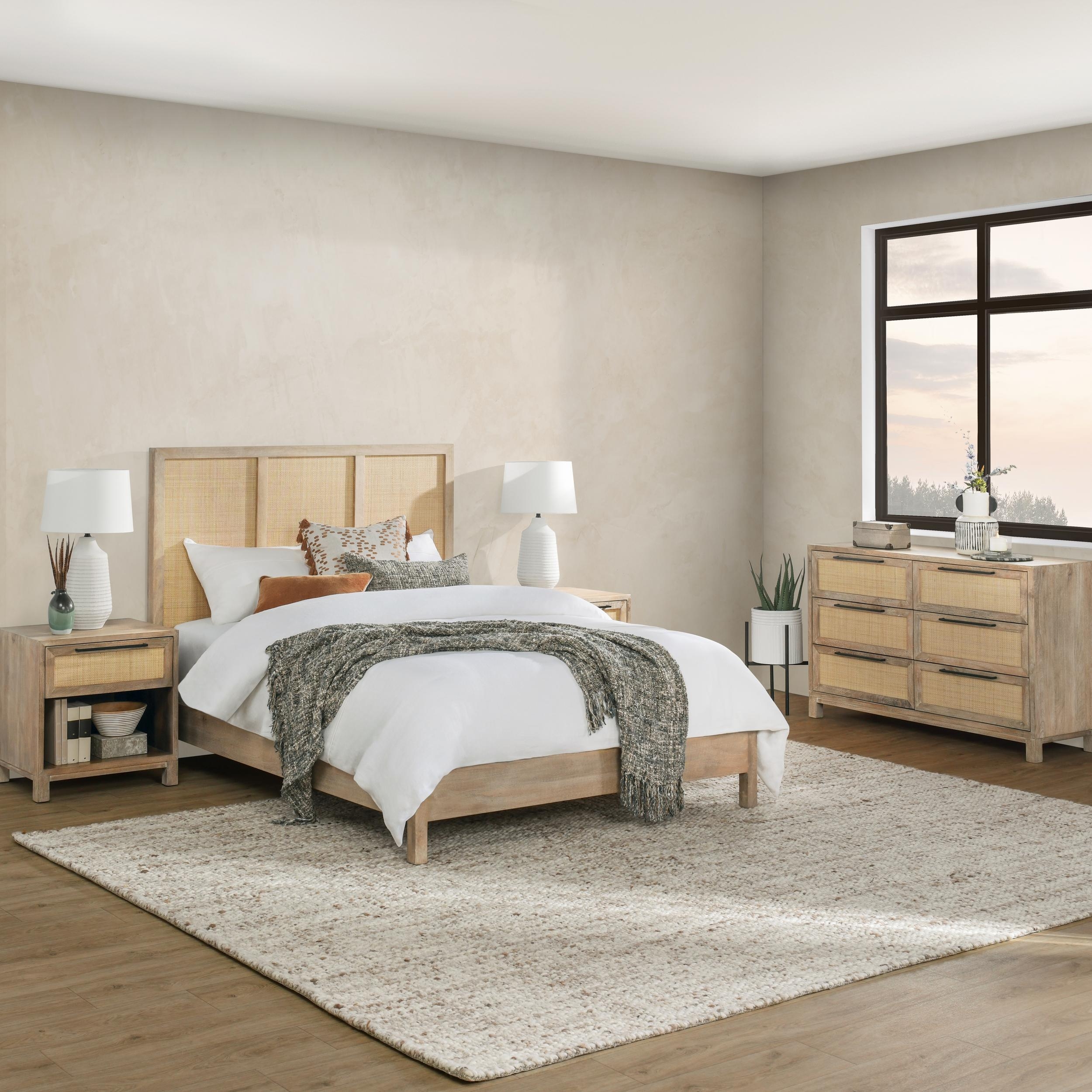 Jensen Eastern King Bed Taupe - Image 11