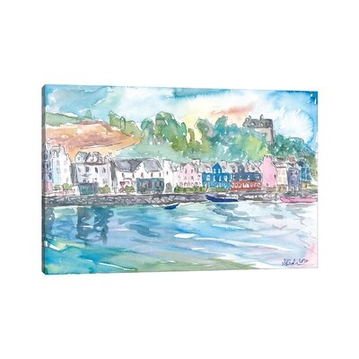 Tobermory Island Of Mull Scotland Waterfront Scene Inner Hebrides by Markus & Martina Bleichner - Wrapped Canvas Painting - Image 0