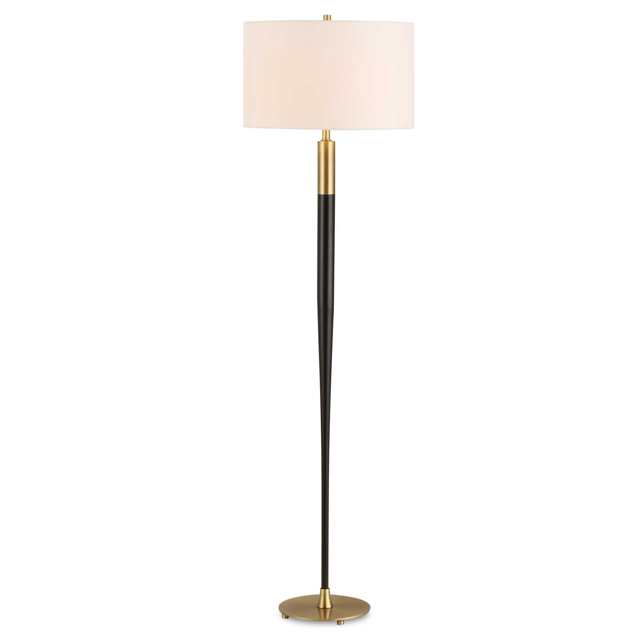 Stowe Satin Black Floor Lamp - Image 0