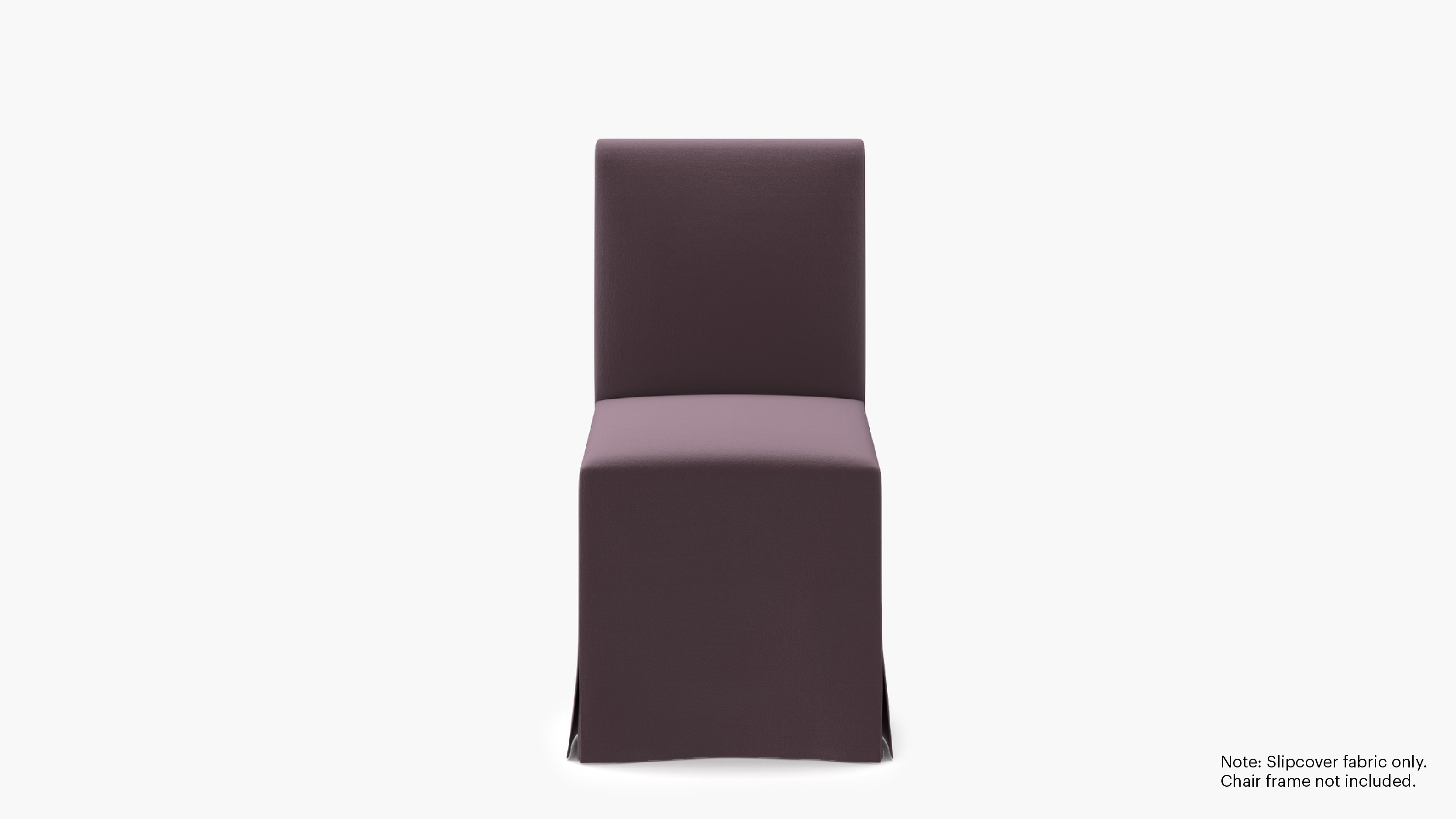 Slipcovered Signature Dining Chair - Cover Only, Lavender Performance Plush Velvet - Image 0