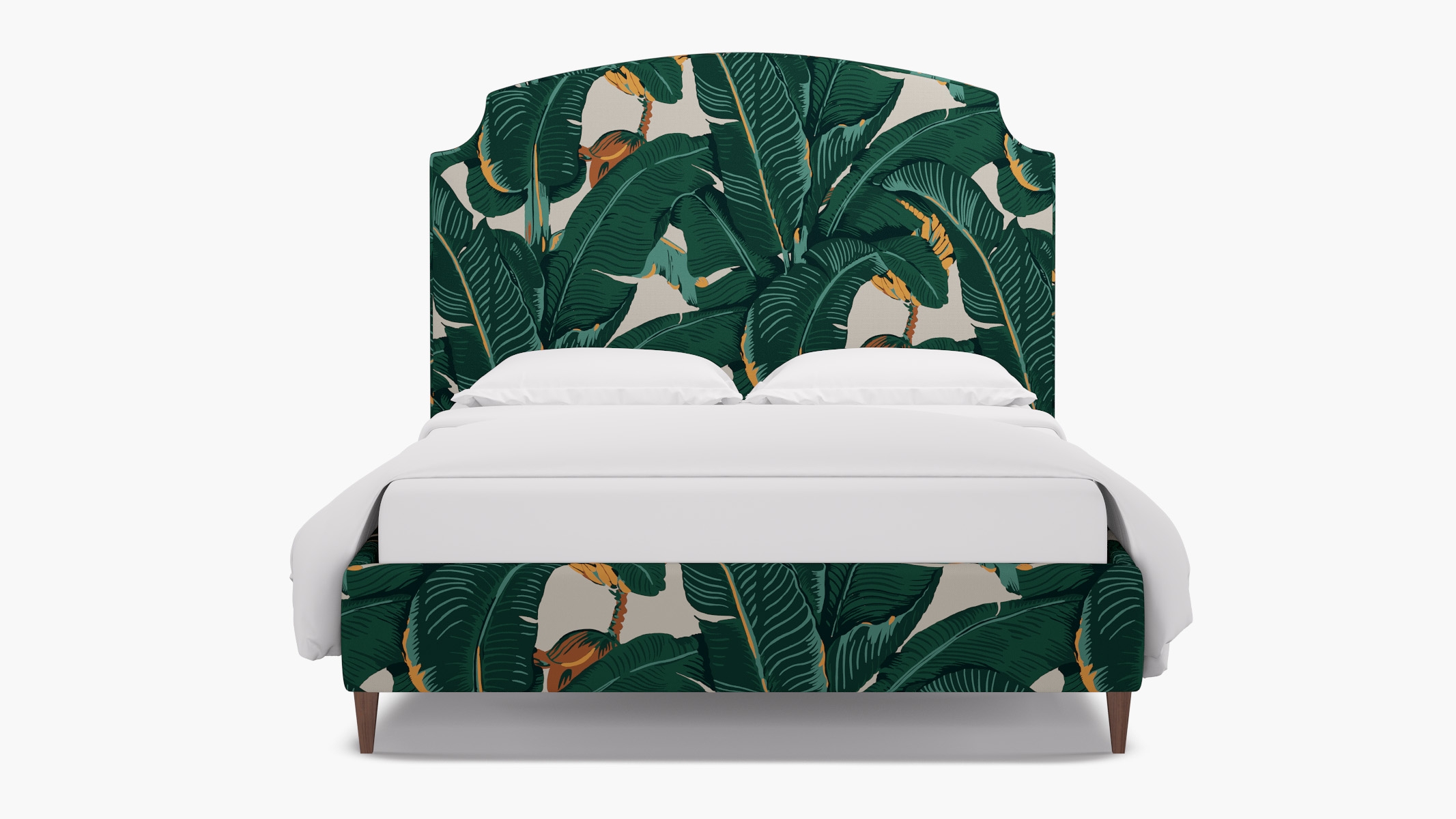 Cove Bed, Martinique®®, Walnut Square Tapered Leg, Twin - Image 0