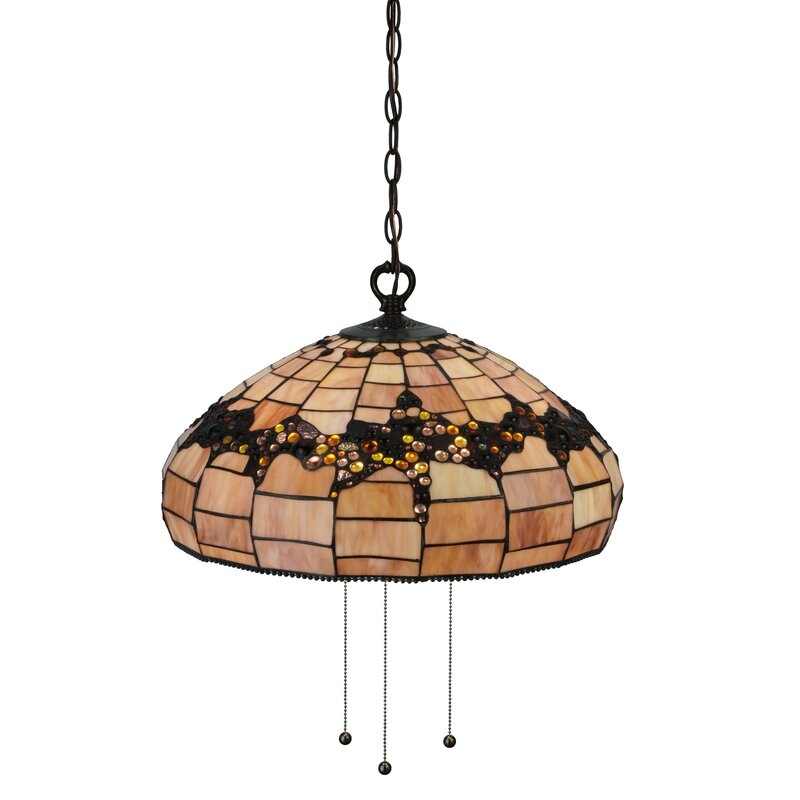 Meyda Lighting 3 - Light Unique / Statement Dome Chandeliers with Beaded Accents - Image 0